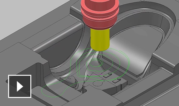 Video: Choose from a variety of roughing strategies to machine parts quickly and reduce wear on tools