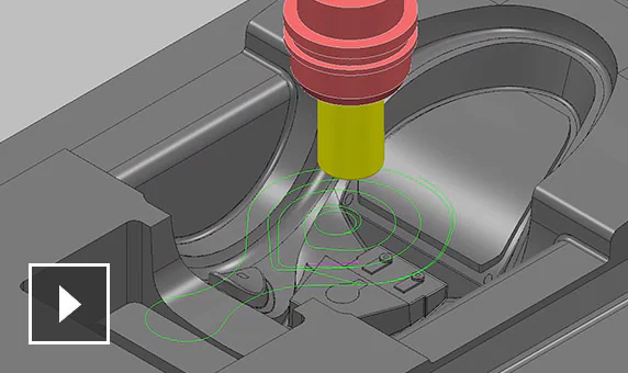Vidéo&nbsp;: Grande variété de stratégies d'ébauche permettant d'usiner rapidement des pièces et de réduire l'usure des outils