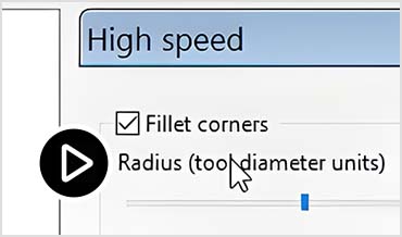 ビデオ：Autodesk PowerMill モデルのフィレット