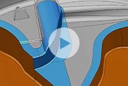 Vidéo&nbsp;: Large gamme d'outils PowerShape de modélisation surfacique pour créer facilement des faces cachées et scindées