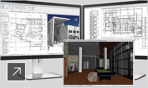 Viste a schede e supporto multimonitor Video: le viste a schede Revit 2019 si estendono su più monitor
