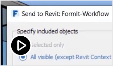 Video: Link Rhino files to Revit and work with Revit files in FormIt Pro 