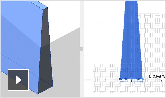 Vídeo: modele muros trapezoidales de forma más fácil y rápida