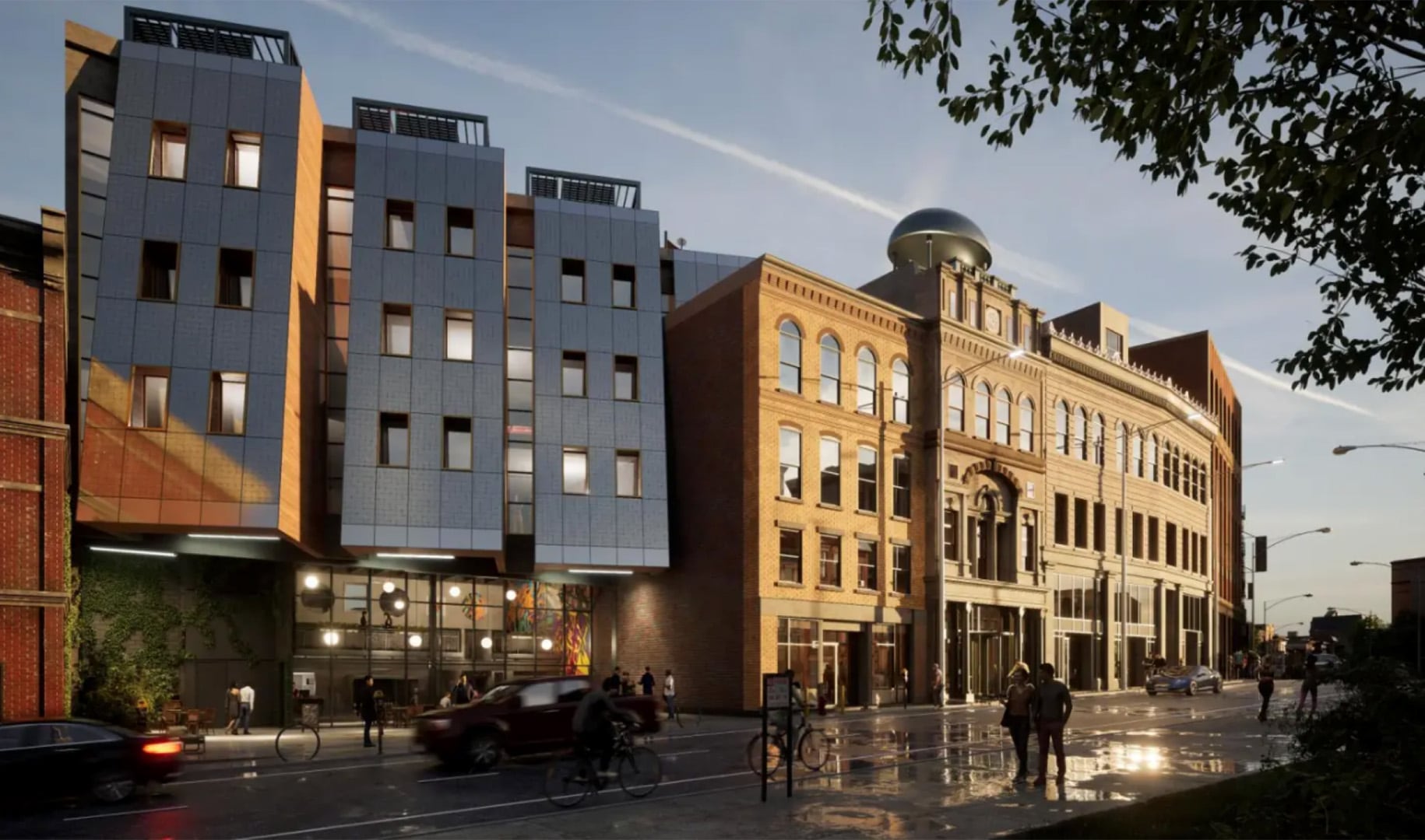 BIM/CIM Revit 2024 の新機能で作成した建造物の画像イメージ