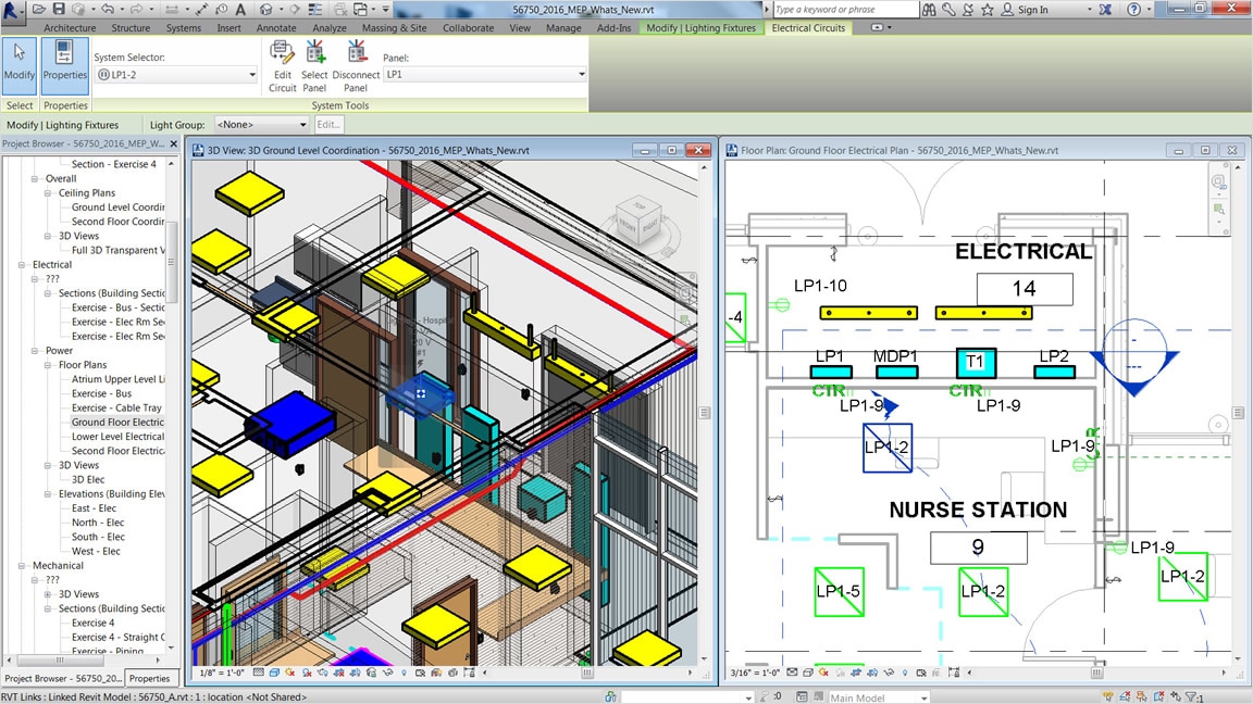 Electrical design and documentation Revit Features