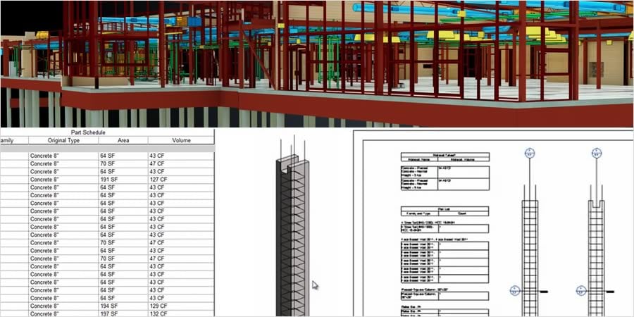 Modelo de construção do Revit