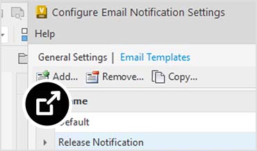 Vault Professional interface showing email notification settings