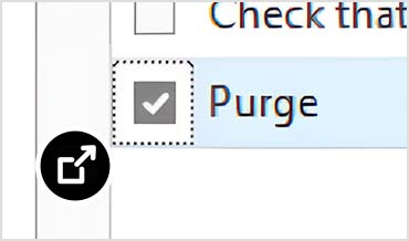 Vault Professional interface showing automated file purging