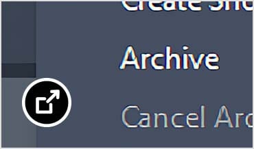 Vault screen shows archive feature.