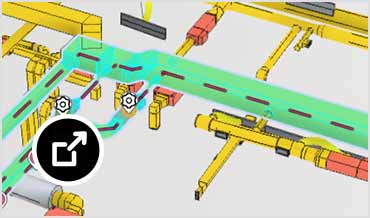 System tracing screen in Autodesk Tandem