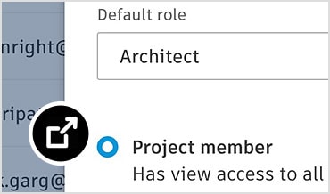 Folder permissions interface in an Autodesk application, showing various permission levels 