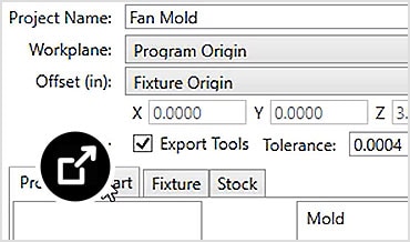 Interface utilisateur de CAMplete TruePath affichant les options d’importation de fichiers 