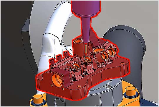 CAMplete TruePath user interface highlighting machine collisions