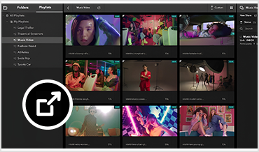 User interface of Autodesk Flow Capture Playlists