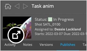 Maya workspace in Flow Production Tracking software