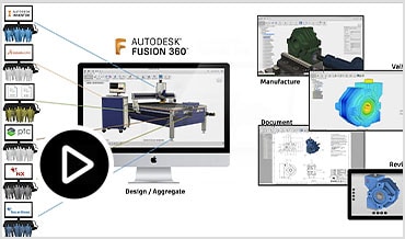 동영상: Inventor, SolidWorks, STEP, IGES 등의 다른 CAD 도구에서 가져온 참조 파일