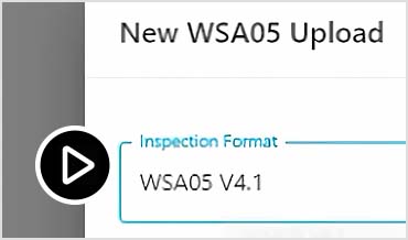 Video: Upload and review of inspection supporting the WSA standard