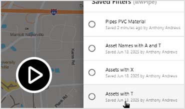 Create and save filters in asset data grid