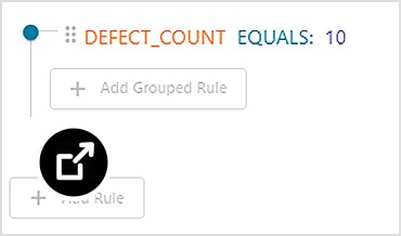 Query built based on defect count