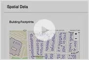 Autodesk Info360 Asset screen showing history of imported spatial layers in the data center