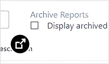 显示报告归档管理器的 Info360 Insight 界面 