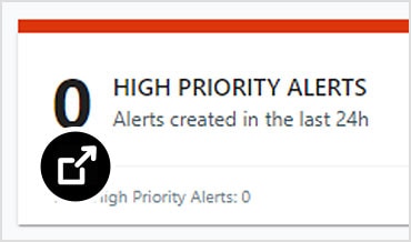 Screen showing creation of a customised alert