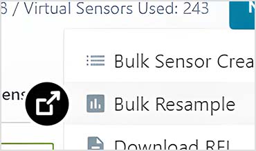 Bulk resample tool open in Admin view
