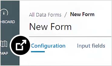 New form configuration view in Info360 Plant