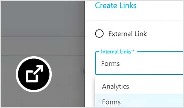Create links side menu open in Info360 Plant