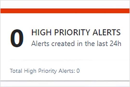 Screen showing creation of a customized alert 