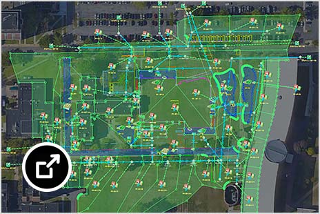 Autodesk InfoDrainage 中的地图叠加