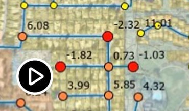 Video: Transient analysis results for a specific water system element in Autodesk InfoWater Pro