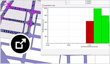 Autodesk InfoWorks ICM 中的二维网格直方图功能