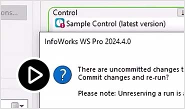 Video: Demo of scheduling reserved run in InfoWorks WS Pro