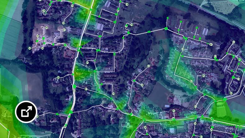 Aerial map in InfoWorks WS Pro