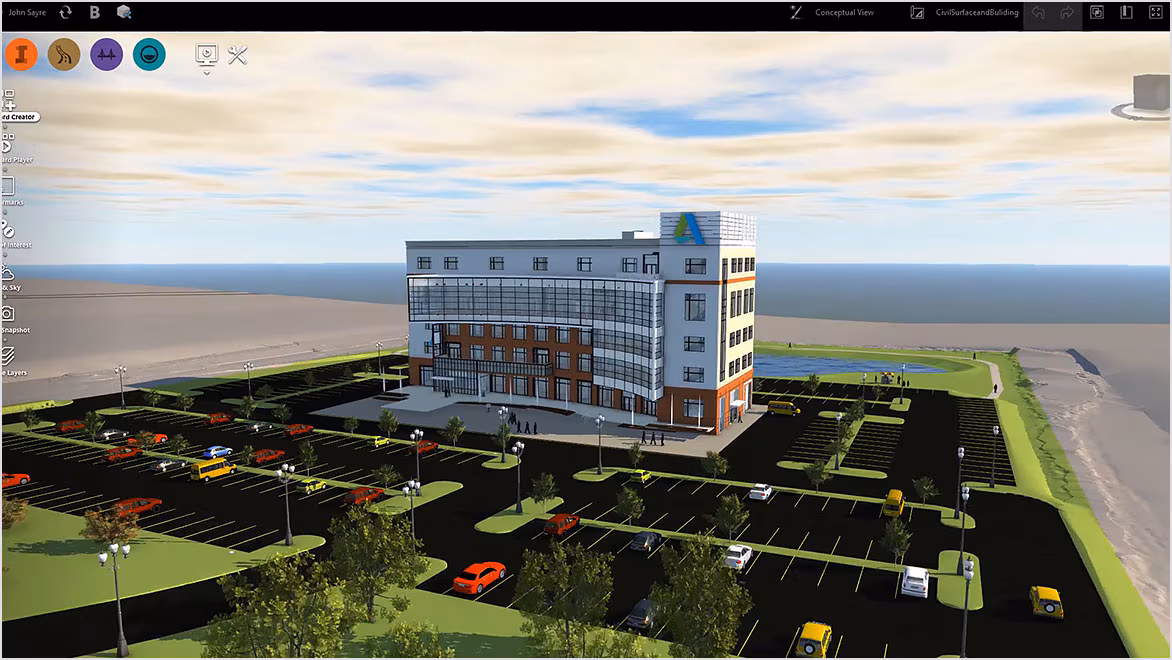 infraworks使用真实世界环境对建筑和基础设施设计概念进行建模