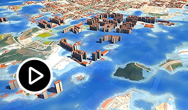동영상: 도시 영역에 걸쳐 시뮬레이션된 홍수의 자동 Screencast