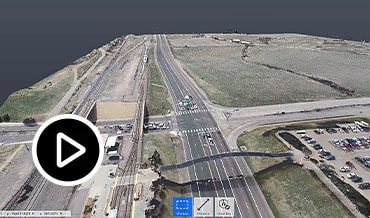 Video: Silent screencast showing how to capture an area with roads and highway overpasses