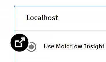 Screenshot showing various jobs running within Moldflow Insight