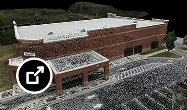 Point cloud in Navisworks Manage interface 
