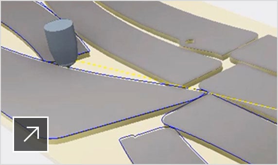 Screenshot displays how to generate cutting paths from 3D models in Inventor Nesting 2020