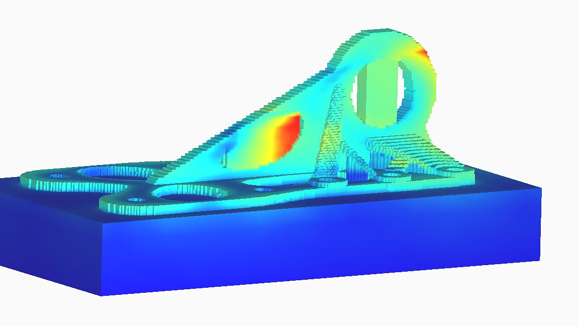 Netfabb-Simulation eines Maschinenelements