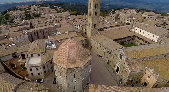 Drone capture of Volterra, Italy