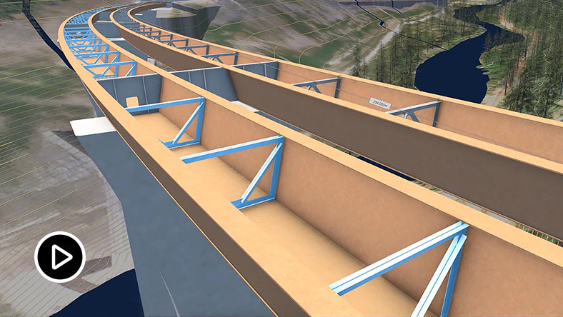 Vídeo: Projeto de ponte aprimorado com os softwares InfraWorks, Civil 3D e Revit