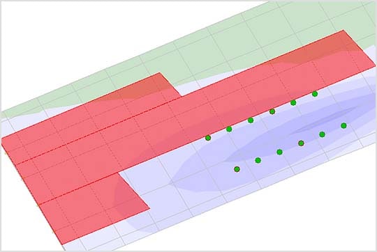 Critical loading patterns and influence surfaces