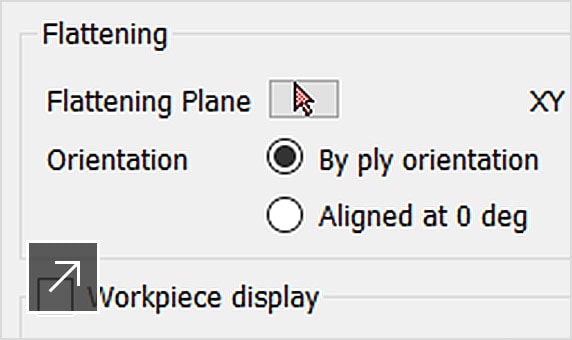 XML file of a flat pattern in TruComposites with Layup panel open