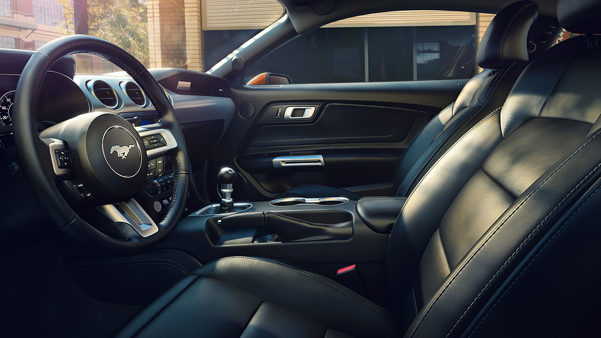 Ford Mustang Reveal interior driver’s side  