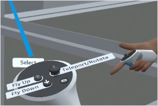 Virtual image of avatars measuring a building space 