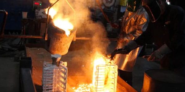 Metal casting is used to produce complex metal parts 