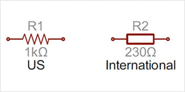 Resistores: crie diagramas de resistores, ajuste níveis de sinal, divida voltagens